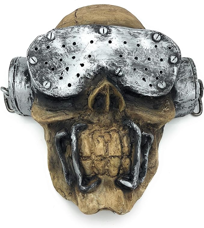 vic rattlehead 灵感来自 megadeath 纤维玻璃面具,适用于角色扮演